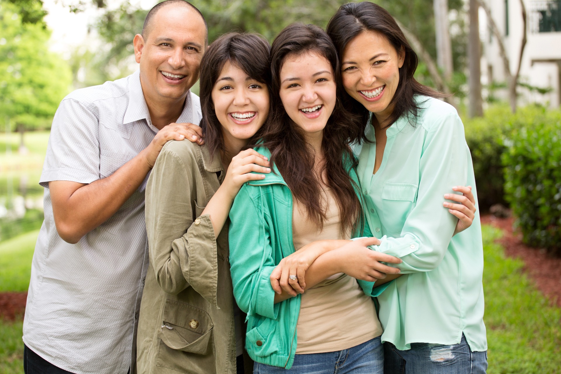 smiling family